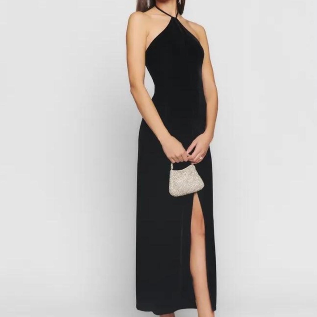 Reformation Nyla Velvet Dress Nwt